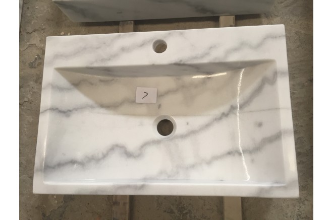 Vasque en pierre naturelle évier en marbre blanc PEGASUS WHITE Vasque en pierre naturelle évier en marbre blanc PEGASUS WHITE