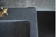 Double vasque salle de bain 100x50 granit gris véritable FIGARO