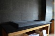 Double vasque salle de bain 100x50 granit gris véritable FIGARO