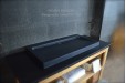 Double vasque pierre 100x50 granit noir véritable FIGARO SHADOW