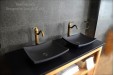 Vasque en granit pierre noir salle de bain TAHITI SHADOW
