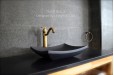 Vasque en granit pierre noir salle de bain TAHITI SHADOW