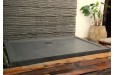 Receveur de douche 122x81 en pierre taillé dans le granit LILA