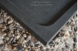Receveur de douche 122x81 en pierre taillé dans le granit LILA