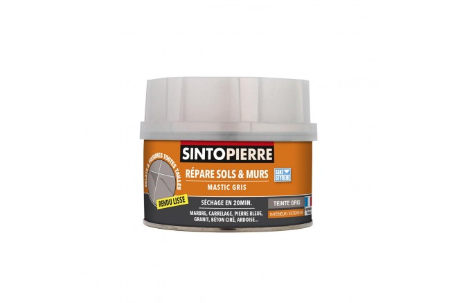 Colle réparation Sintopierre, mastic blanc SINTO, 280G