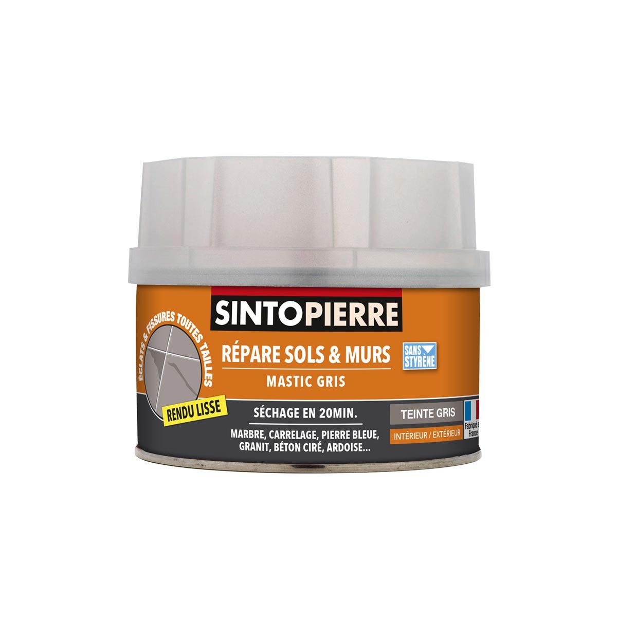 SINTOPIERRE Gris - Mastic de réparation Pierre Naturelle 280gr