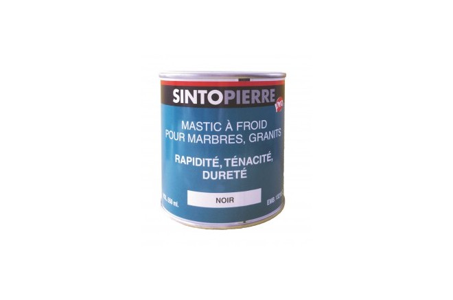 SINTOPIERRE - Mastic de réparation Pierre Naturelle NOIR 550ml