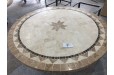 Table de jardin ronde pierre mosaïque marbre 90-125-160 MEXICO